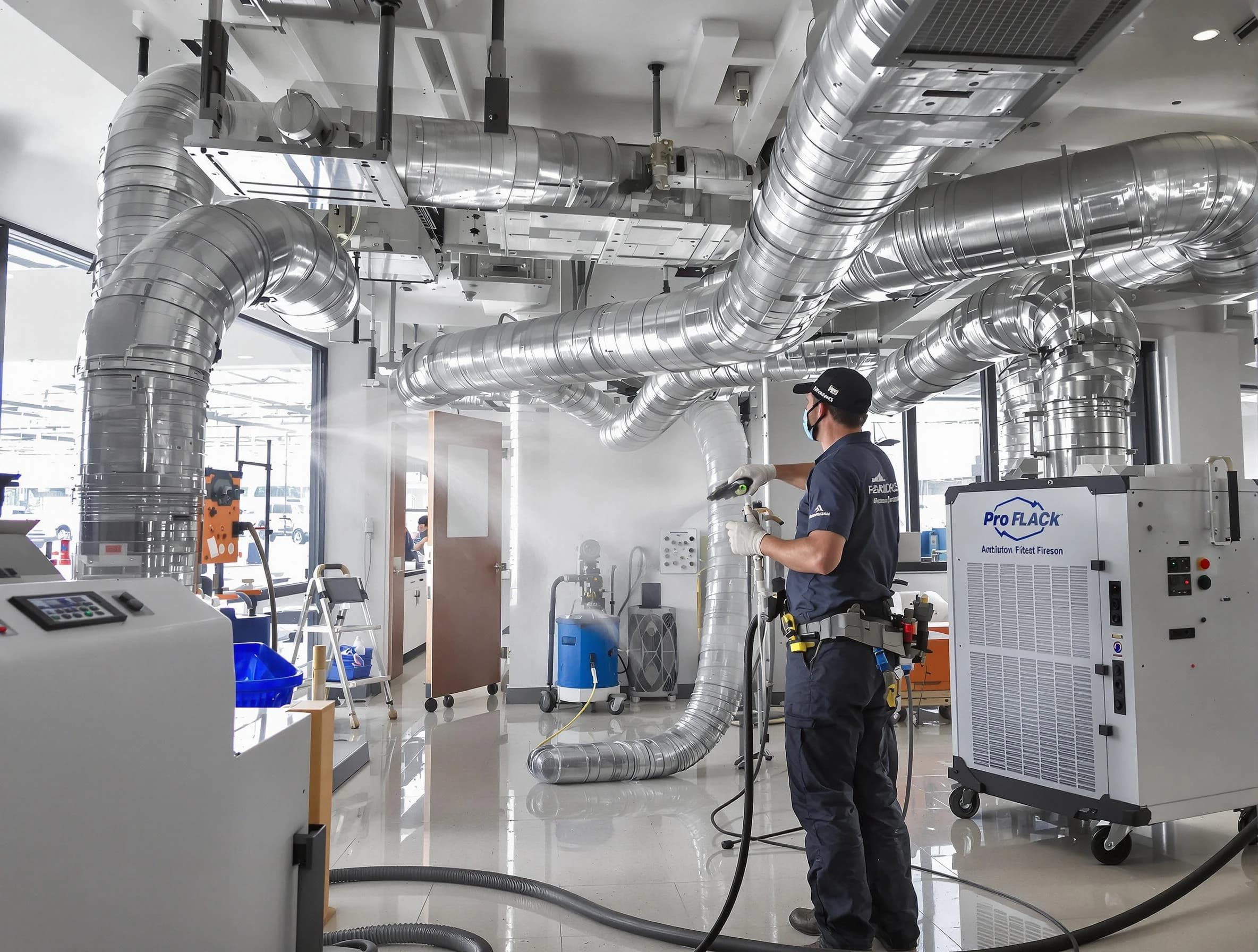 Negative Pressure Air Duct Cleaning in Newport Beach