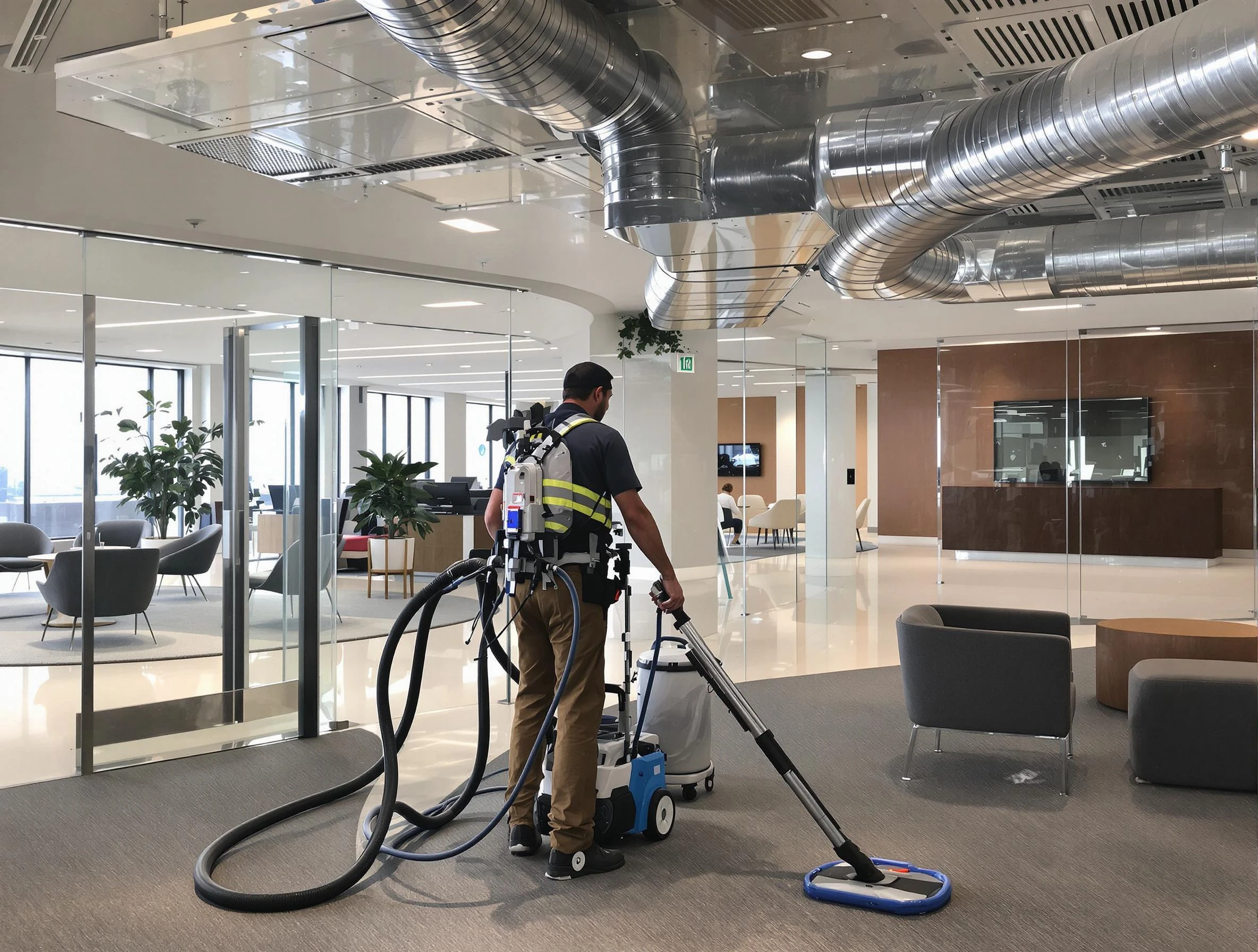 Commercial duct cleaning service by Newport Beach Air Duct Cleaning in Newport Beach